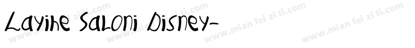 Layihe Saloni Disney字体转换